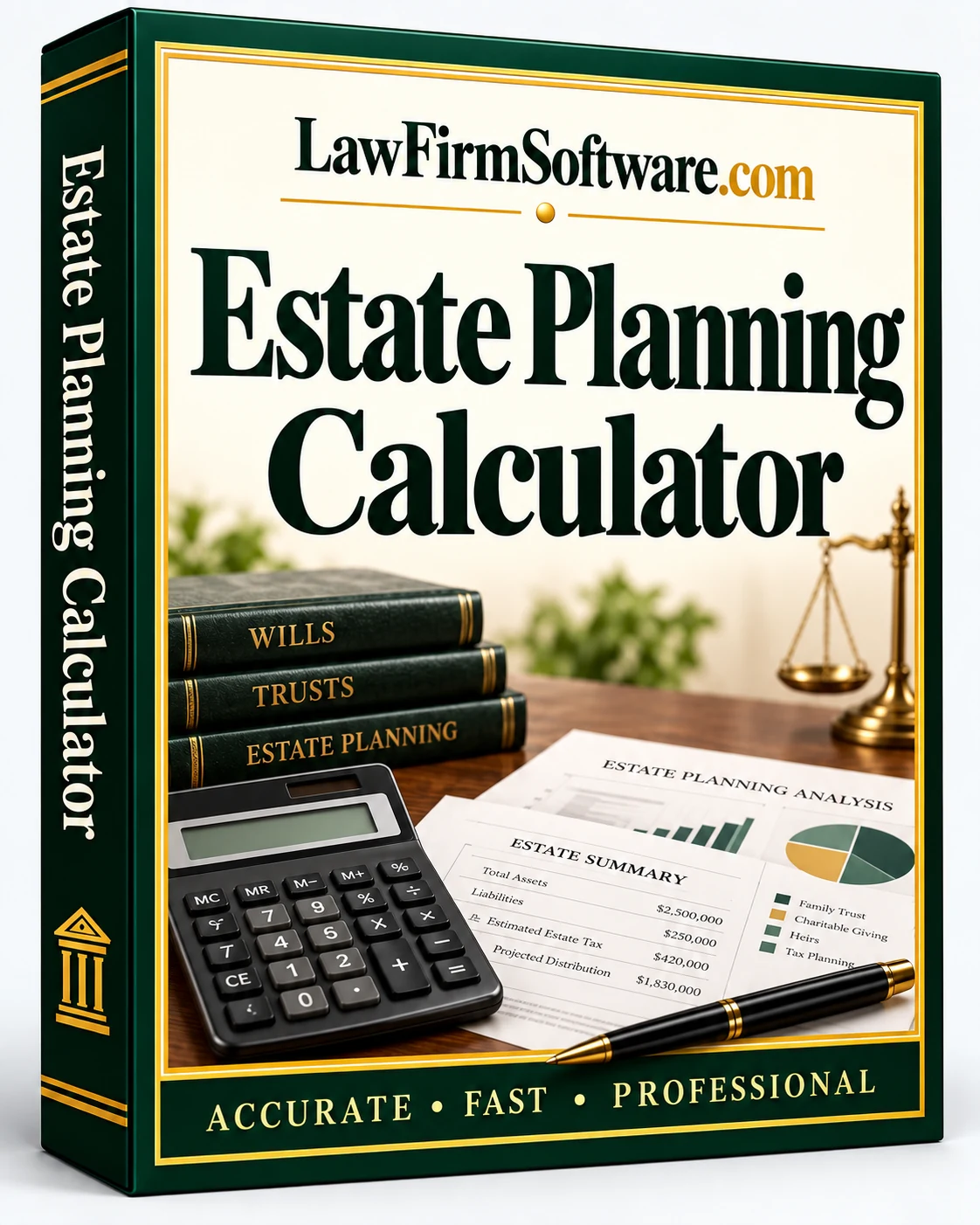 Estate Planning Calculator software box